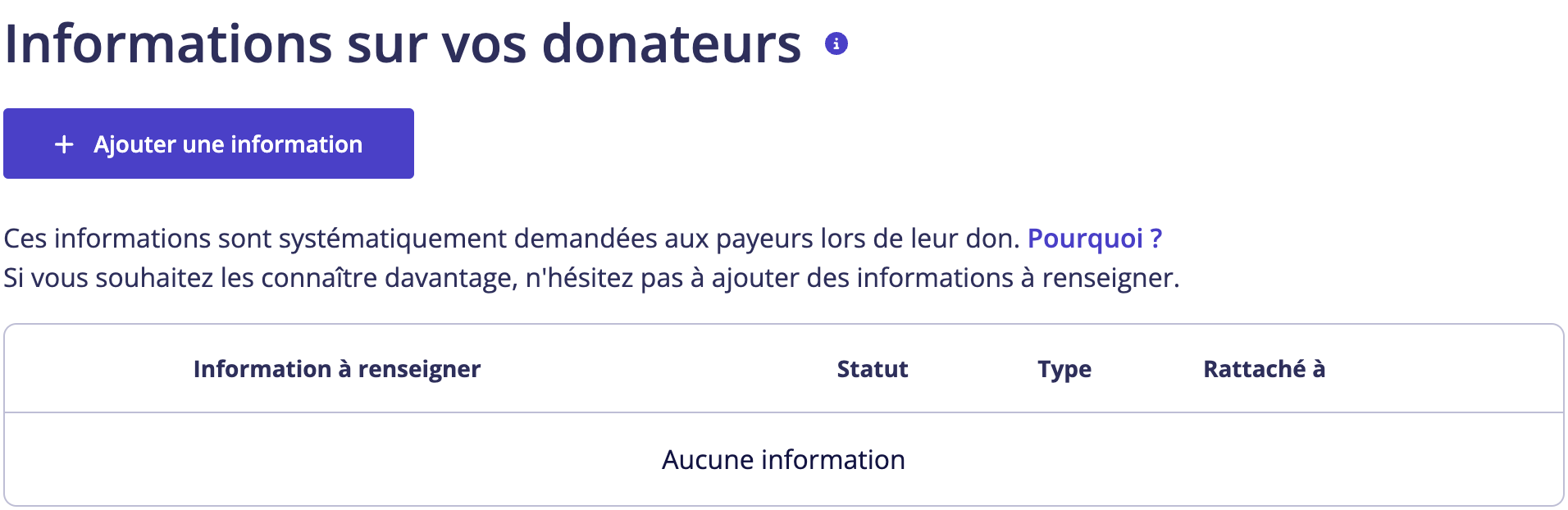 Ajouter une information