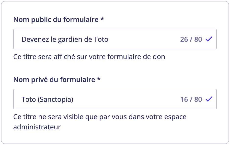 Nom du formulaire